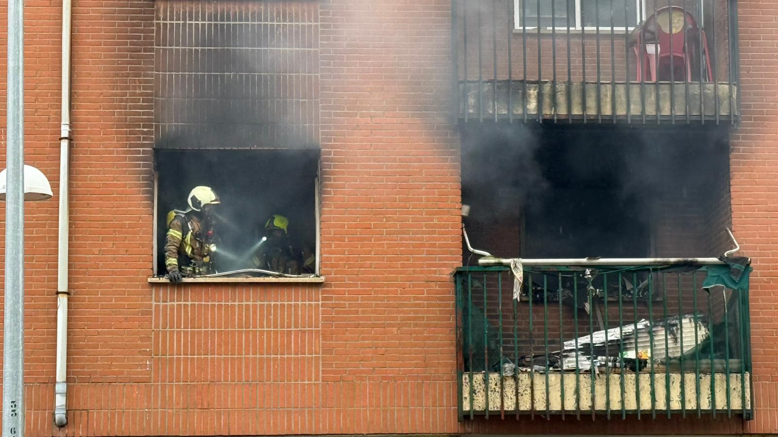 Incendio en una vivienda del barrio de Buenavista de Toledo