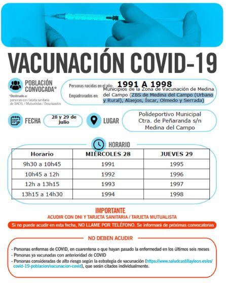 Calendario vacunación Medina 91-98