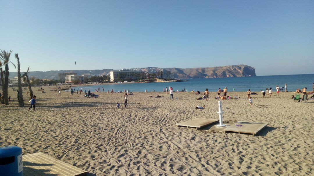 Imagen de archivo de la playa del Arenal en Xàbia.