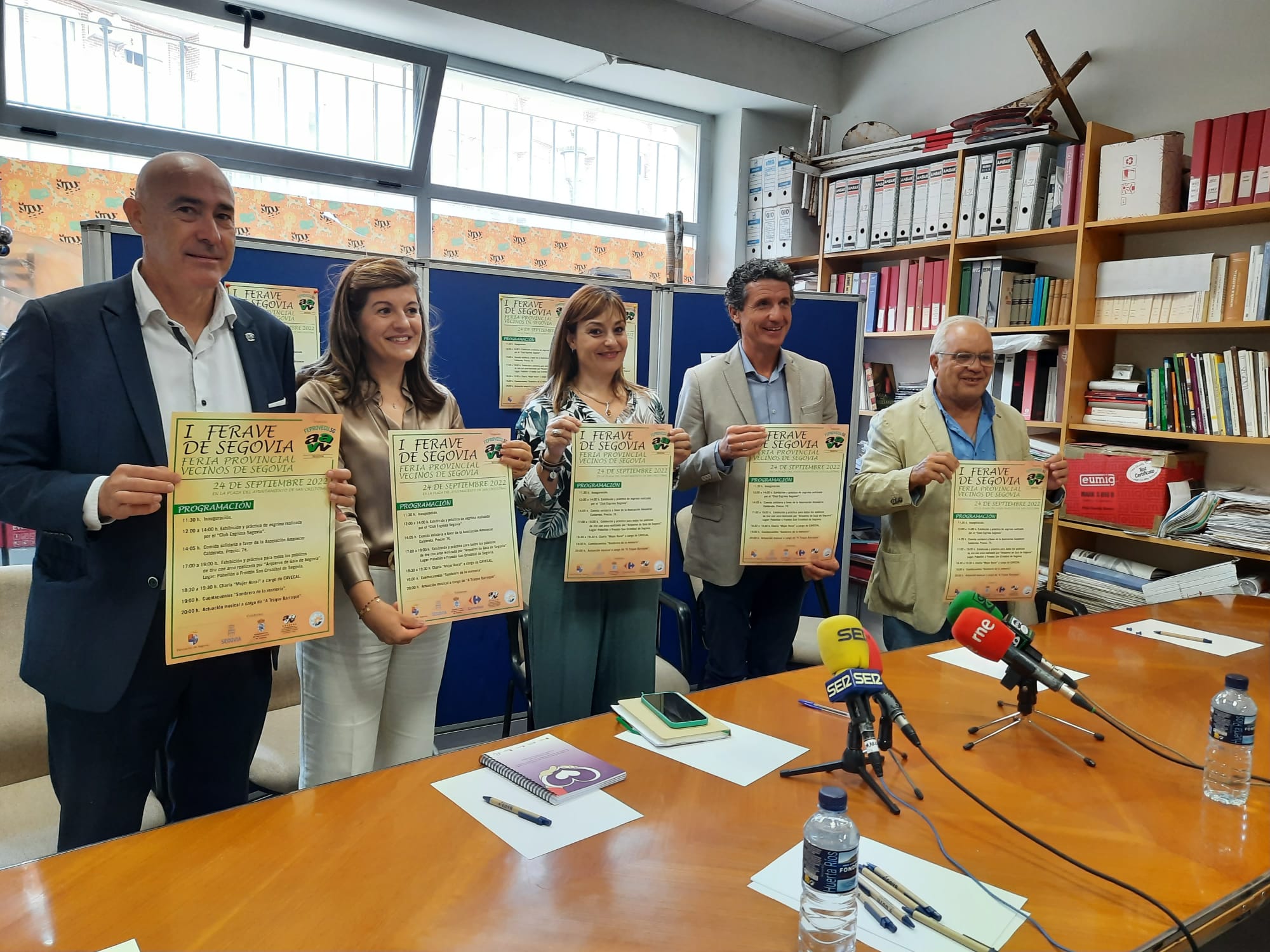 Presentación de la I Feria Provincial de Asociaciones de Vecinos de Segovia