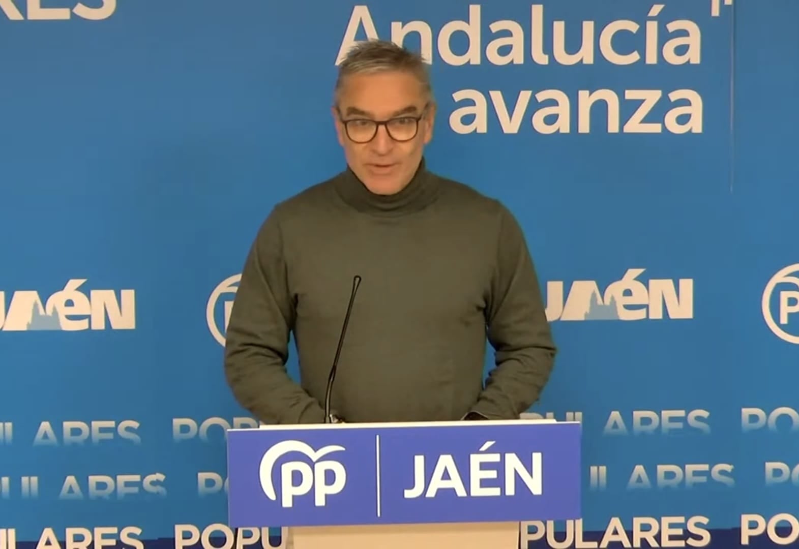 El portavoz del grupo Popular en la Diputación de Jaén, Luis Mariano Camacho