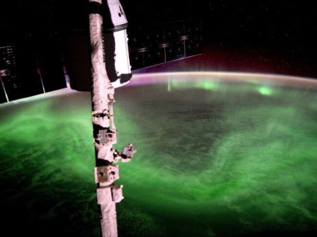 La Aurora Australis, en una imagen tomada por el astronauta de la ESA Tim Peake desde la Estación Espacial Internacional.