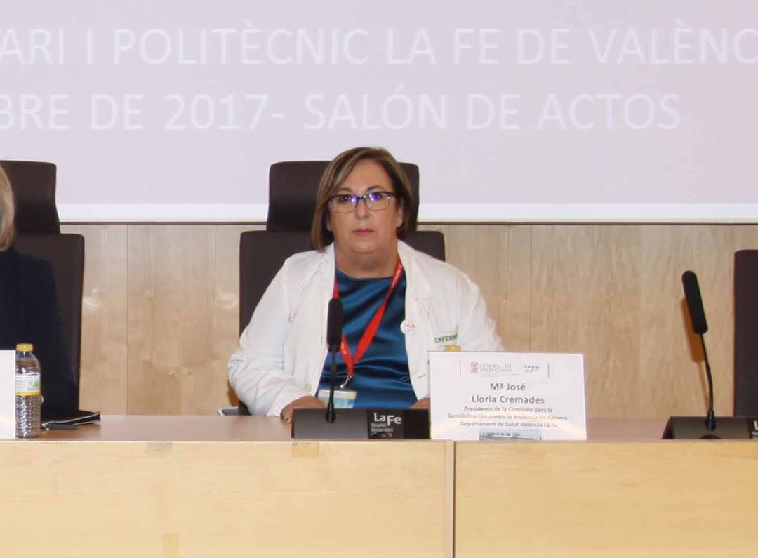 María José Lloria ha trabajado durante años en el hospital La Fe de València.