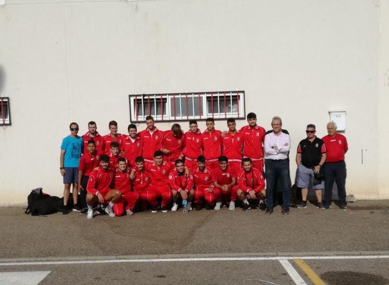 El Real Burgos posando el sábado en el Ruta