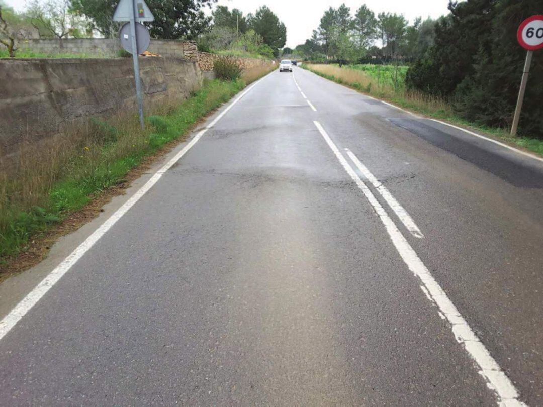 Imagen de uno de los tramos donde se efectuarán los trabajos