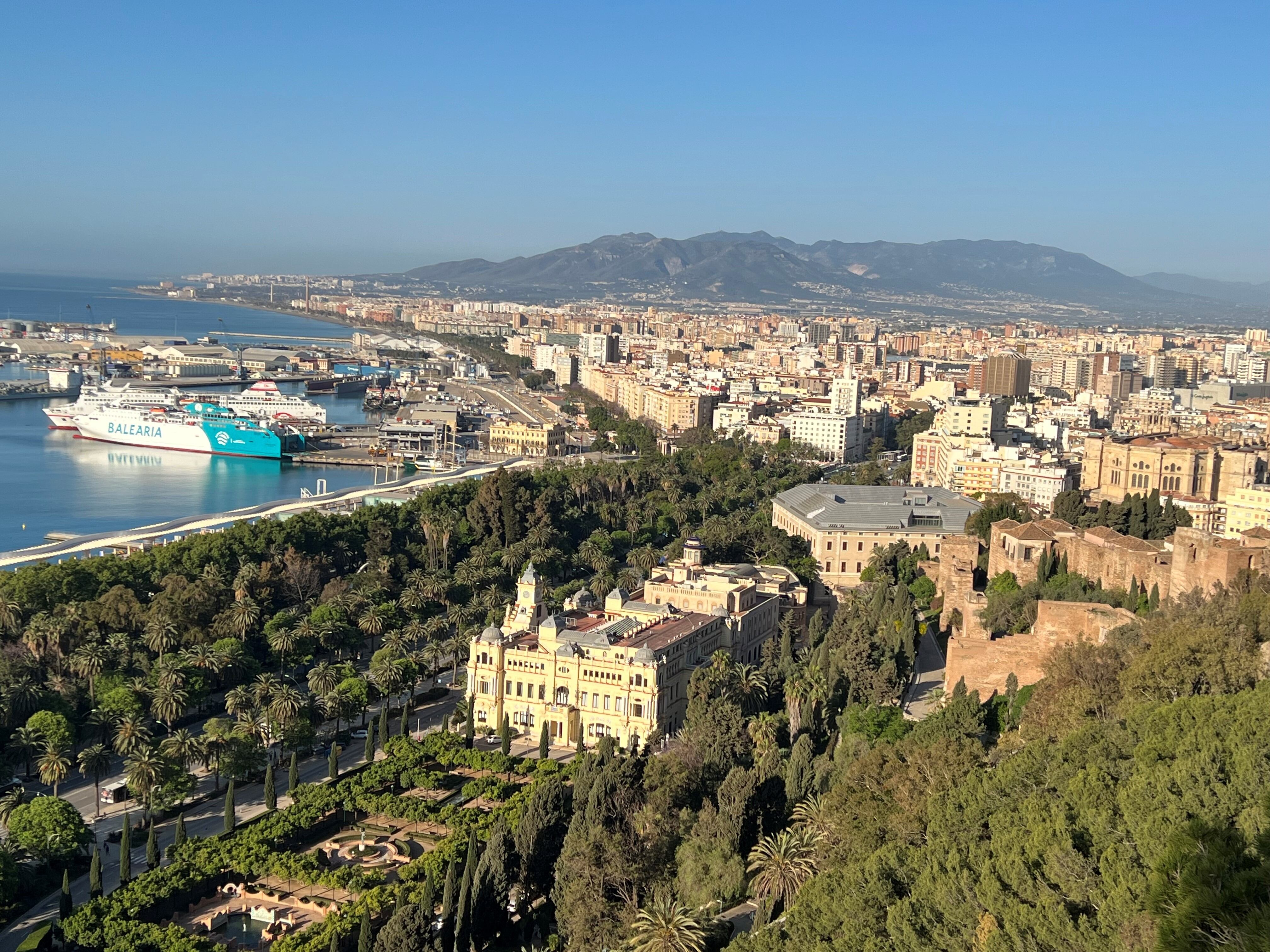 La ciudad de Málaga