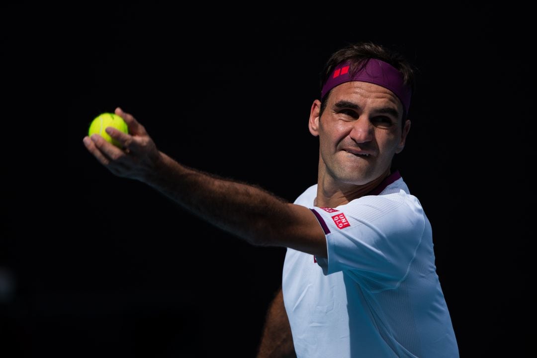 Servicio de Roger Federer en el Open de Australia 2020