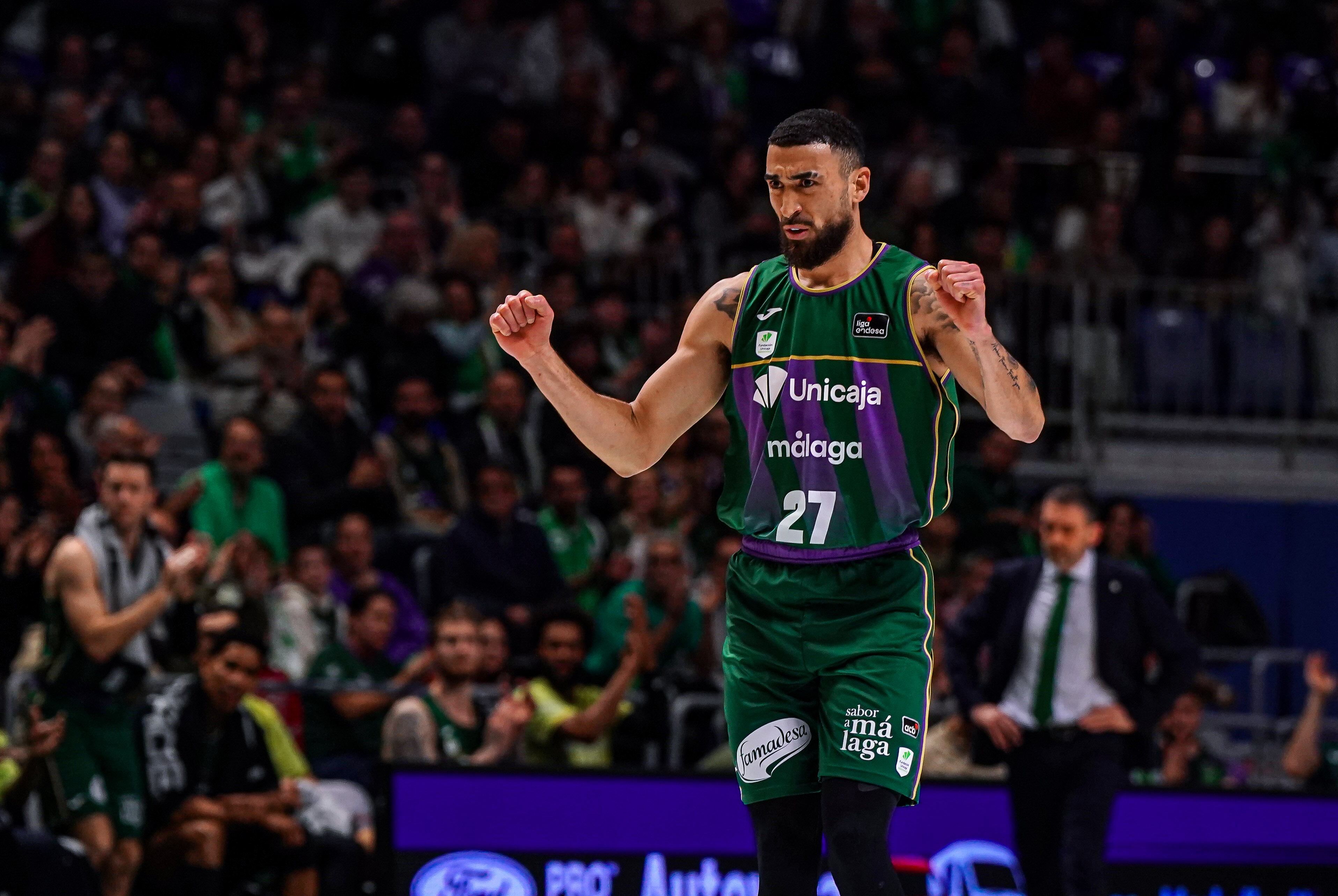 Chris Duarte, celebrando una canasta en el Martín Carpena