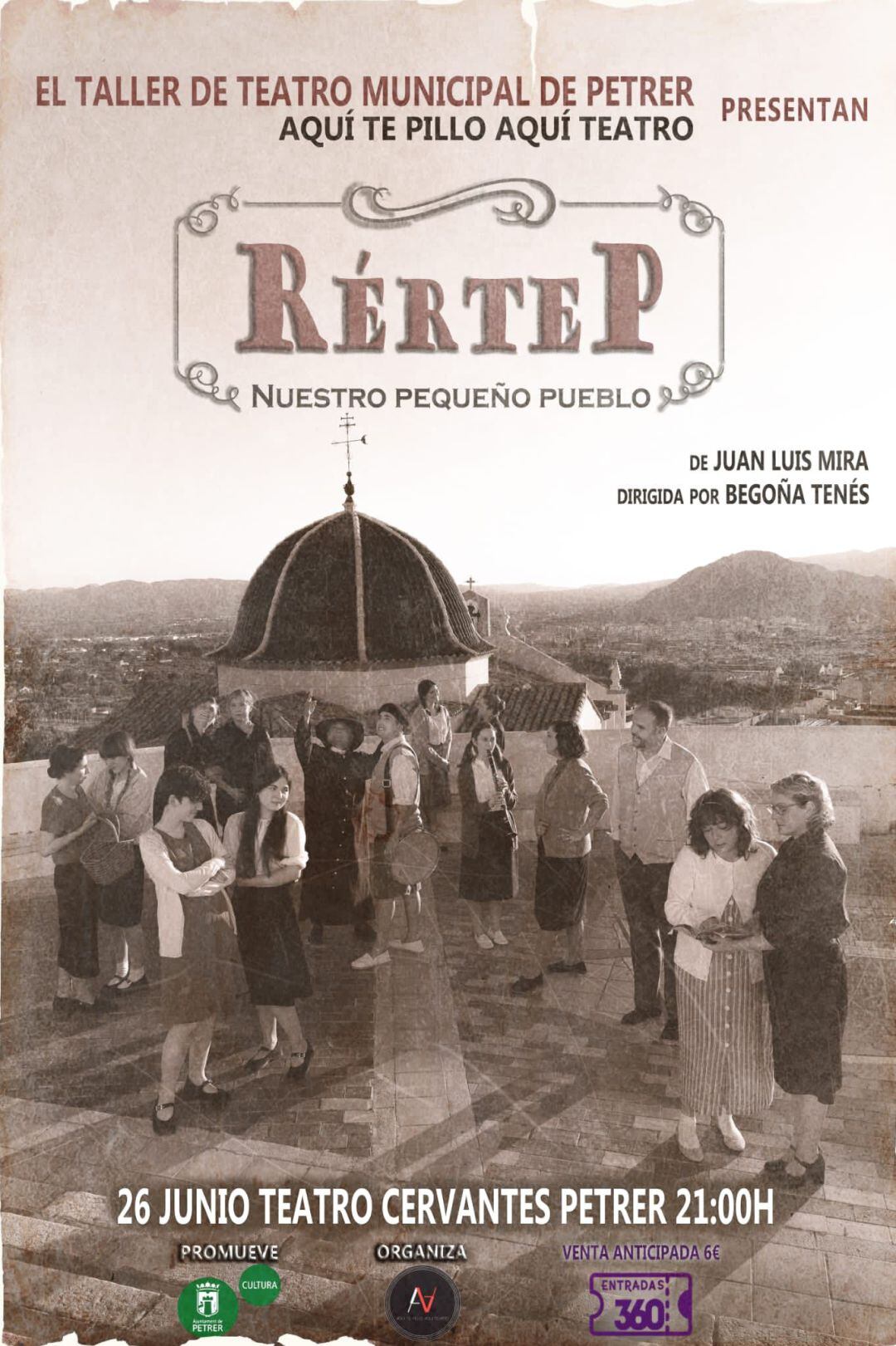 El taller de Teatro de Petrer presenta Rértep 