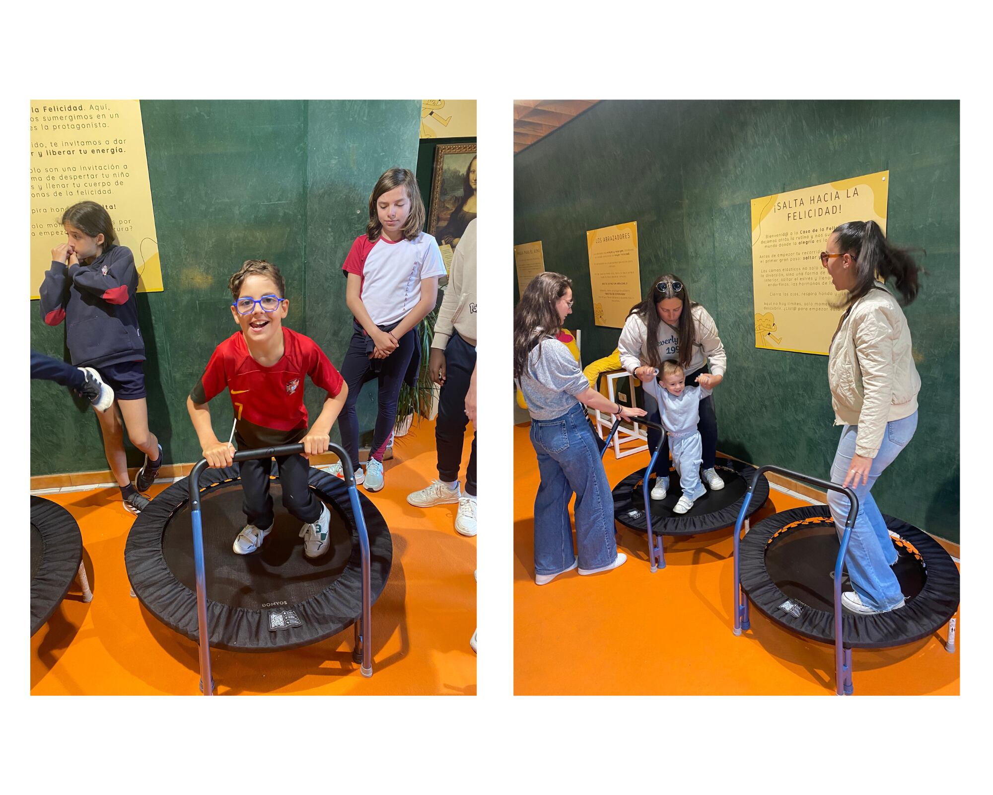 Camas elásticas en la Casa de la Felicidad