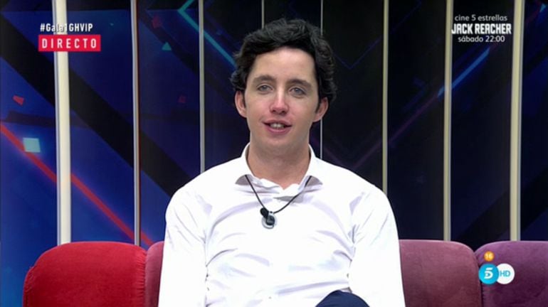 Francisco Nicolás en el confesionario de GH VIP