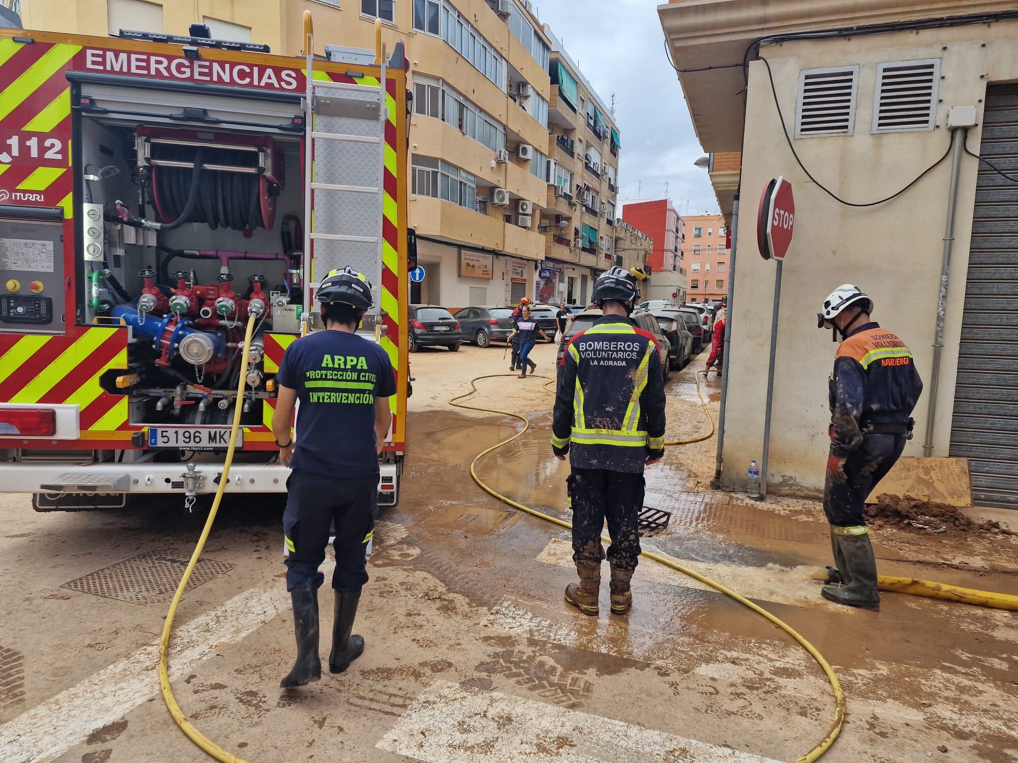 Unidades Arpa en la zona afectada