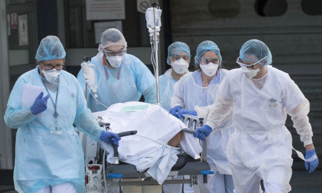 Traslado de un paciente Covid