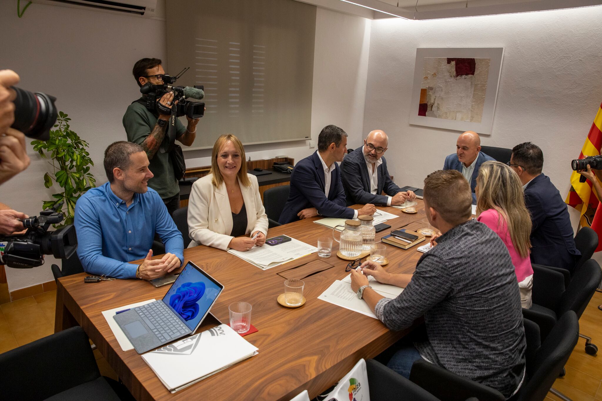 Imagen de la reunión del Consell de Alcaldes