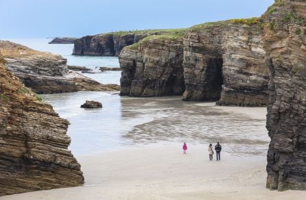 La playa de las Catedrales, un monumento natural.