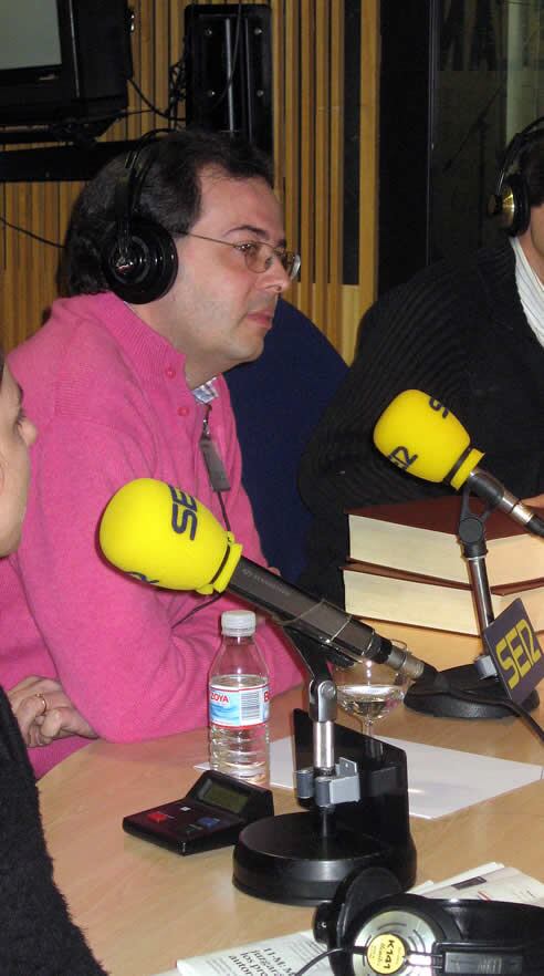 Javier Rezo, en los estudios de Hoy por Hoy