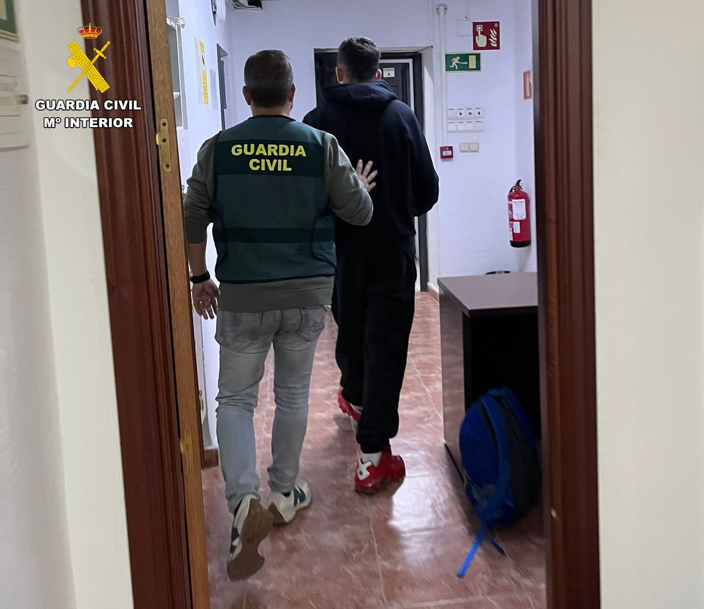 Uno de los detenidos por la Guardia Civil en Málaga.