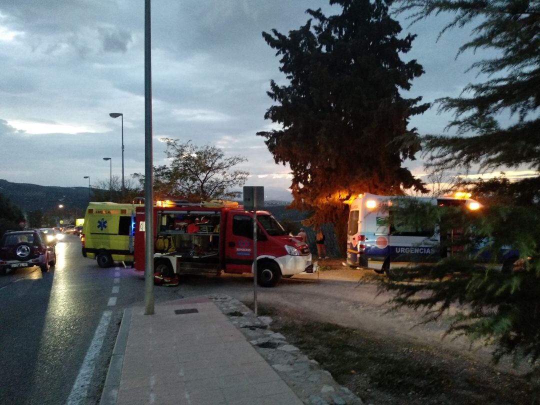 El accidente ha ocurrido junto al parking de caravanas de Cazorla