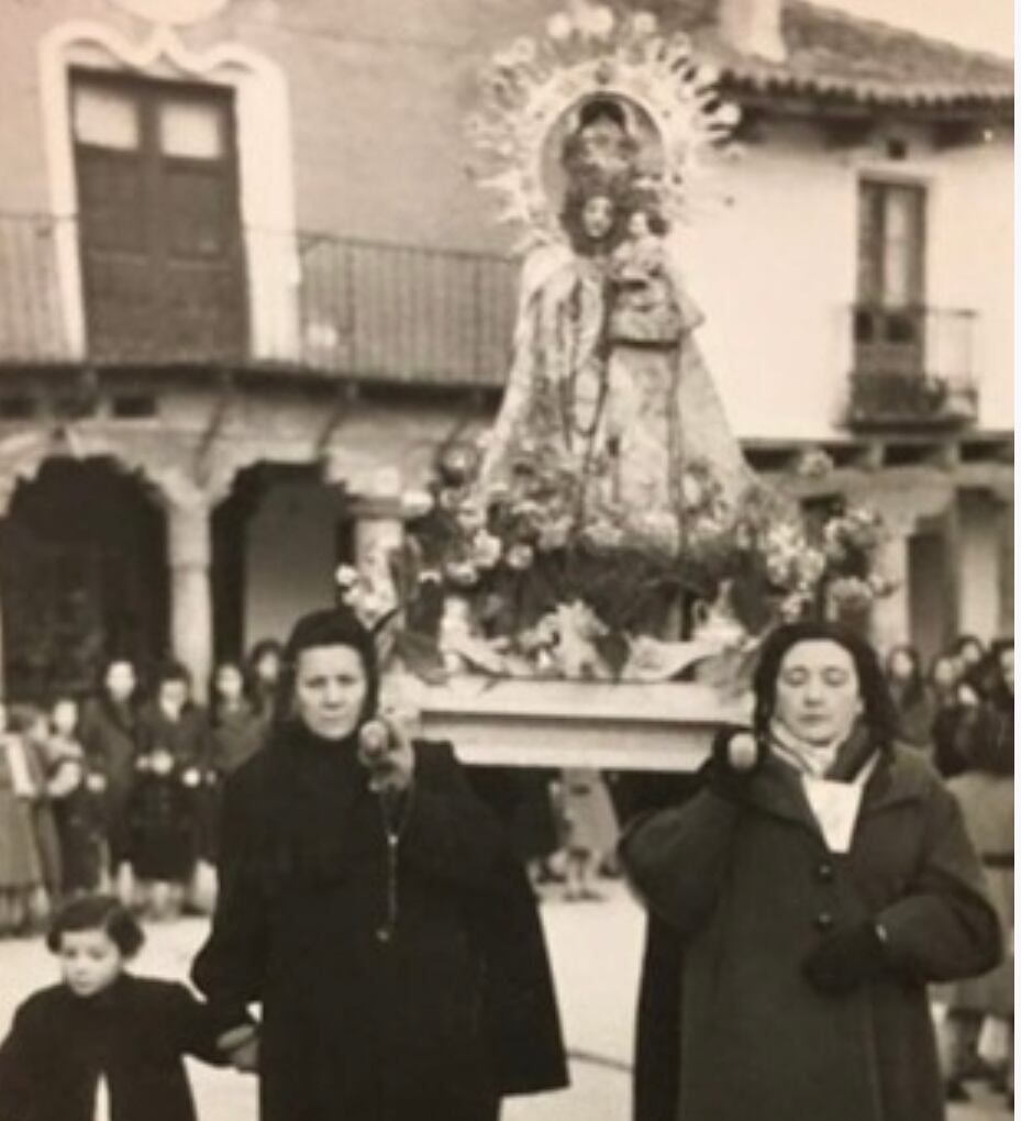 Imagen de la Virgen en Villada (Palencia)