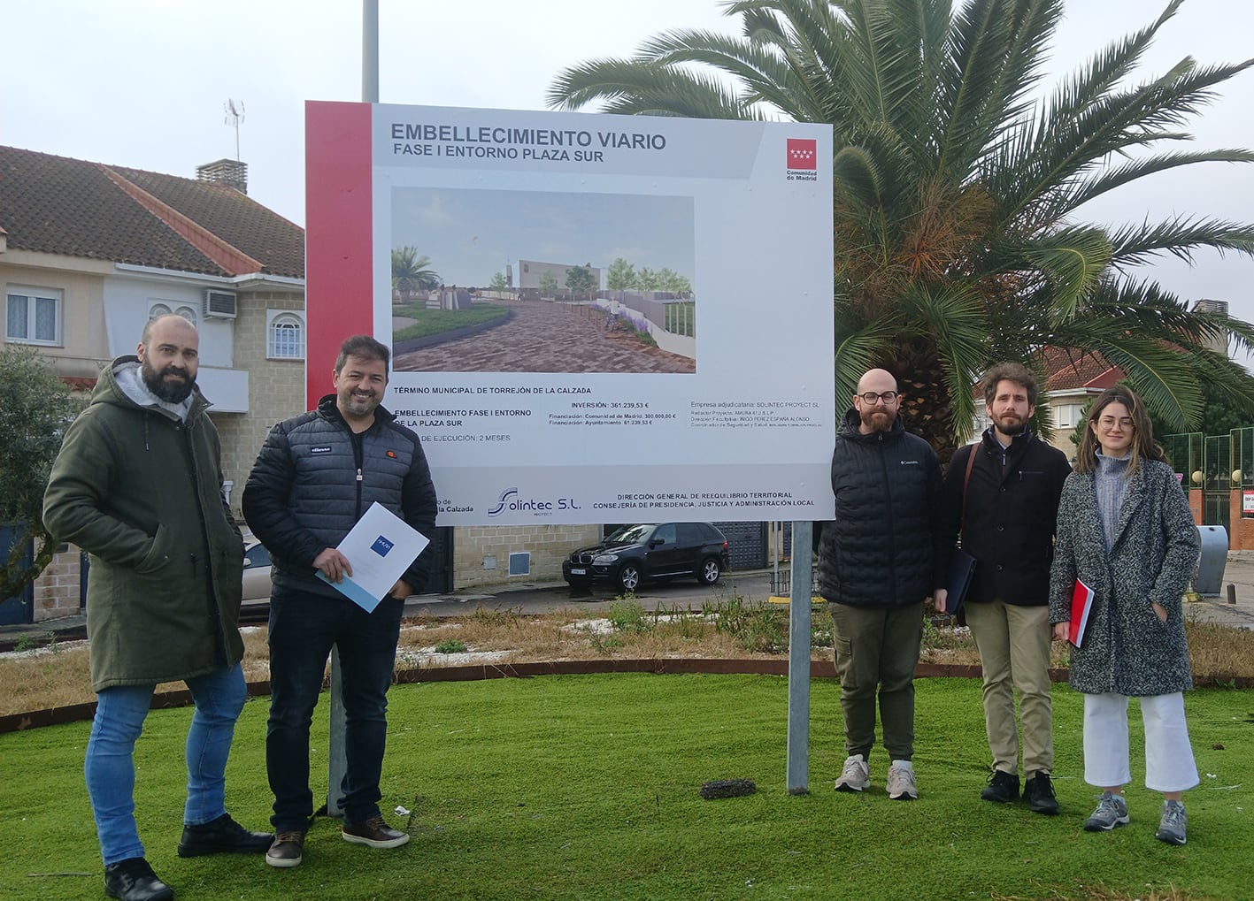 Imagen del proyecto de embellecimiento en la zona de la biblioteca &#039;María Moliner&#039;.