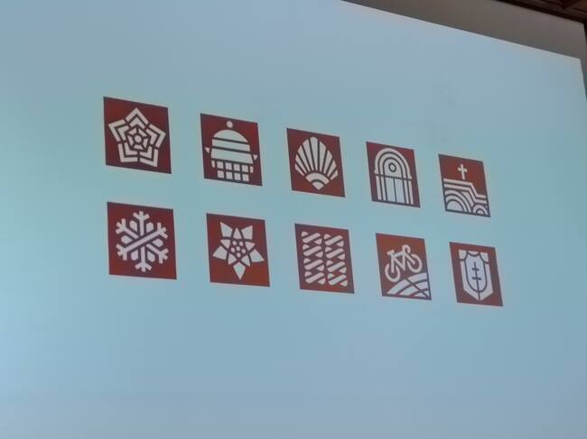 Iconos asociados a la nueva marca de Jaca