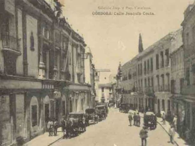 Antigua postal de Córdoba , antigua calle Capitulares