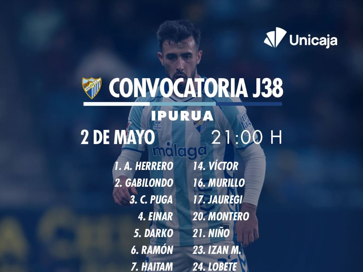 Larrubia, Rafa Rodríguez y Ramón Enríquez novedades en la convocatoria del Málaga