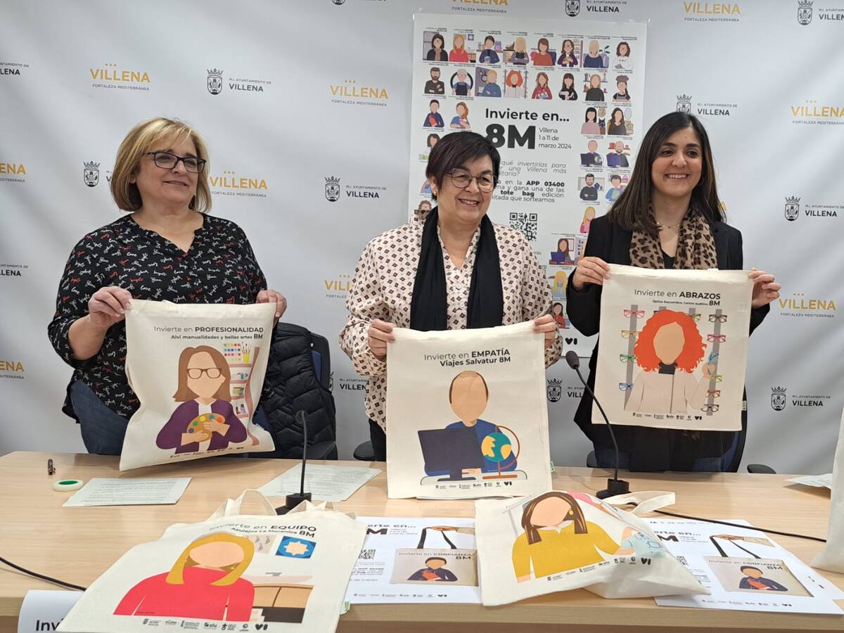 El Ayuntamiento y la Asociación Comercio y Servicios VI lanzan la campaña de dinamización ‘Invierte en … 8M’ de promoción de la igualdad