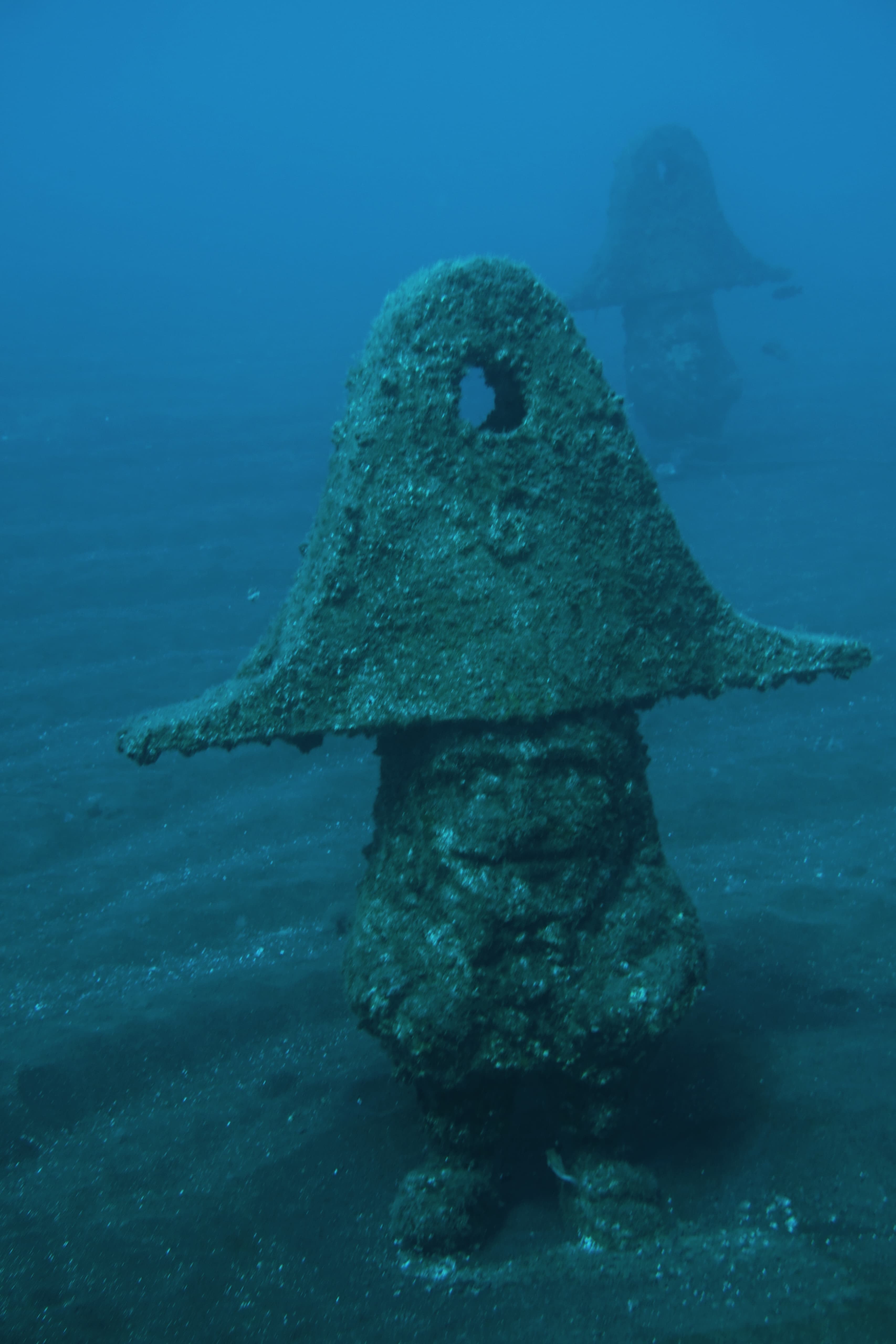 Una de las esculturas que sobreviven