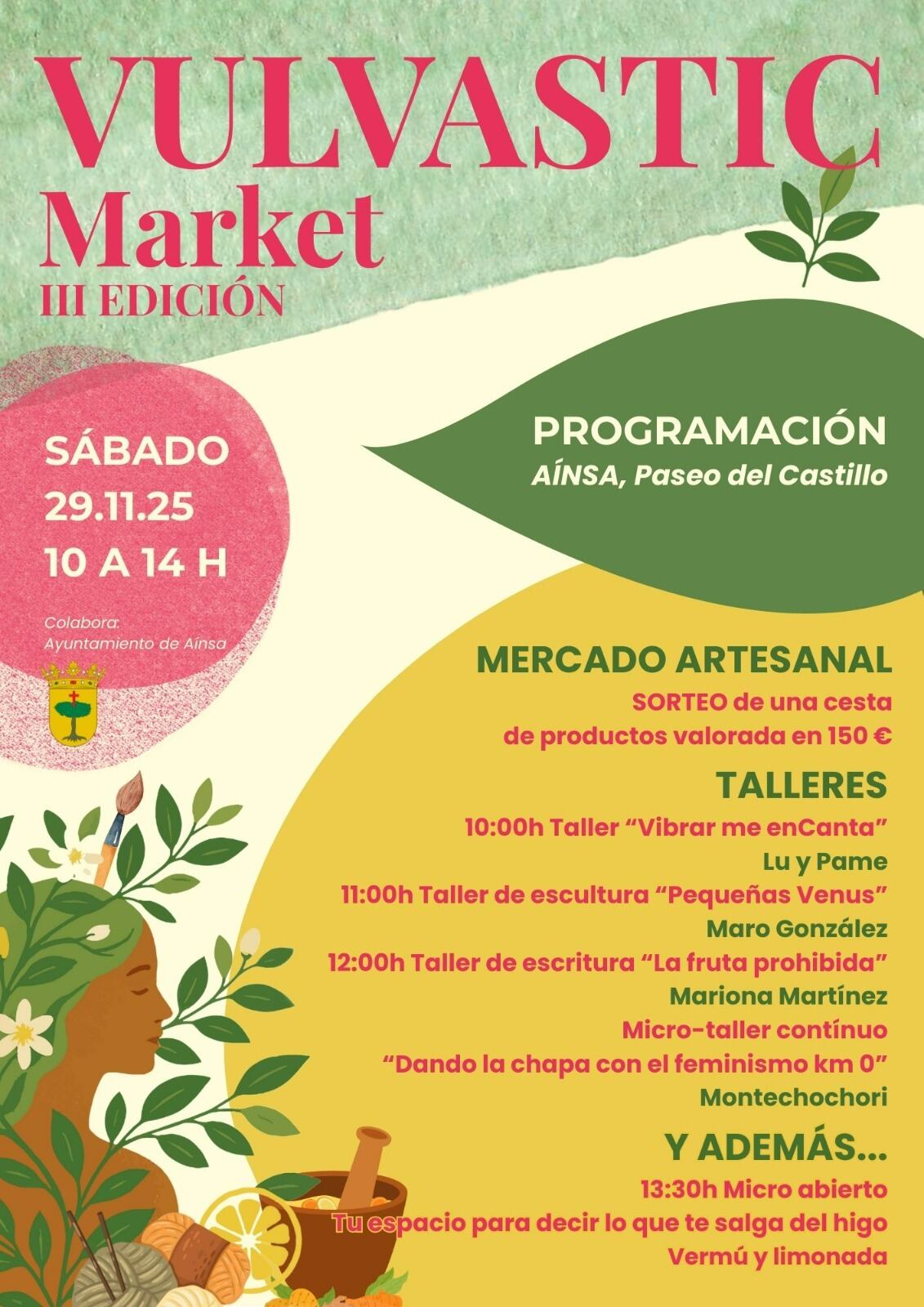 Programa de actividades Vulvastic Market.