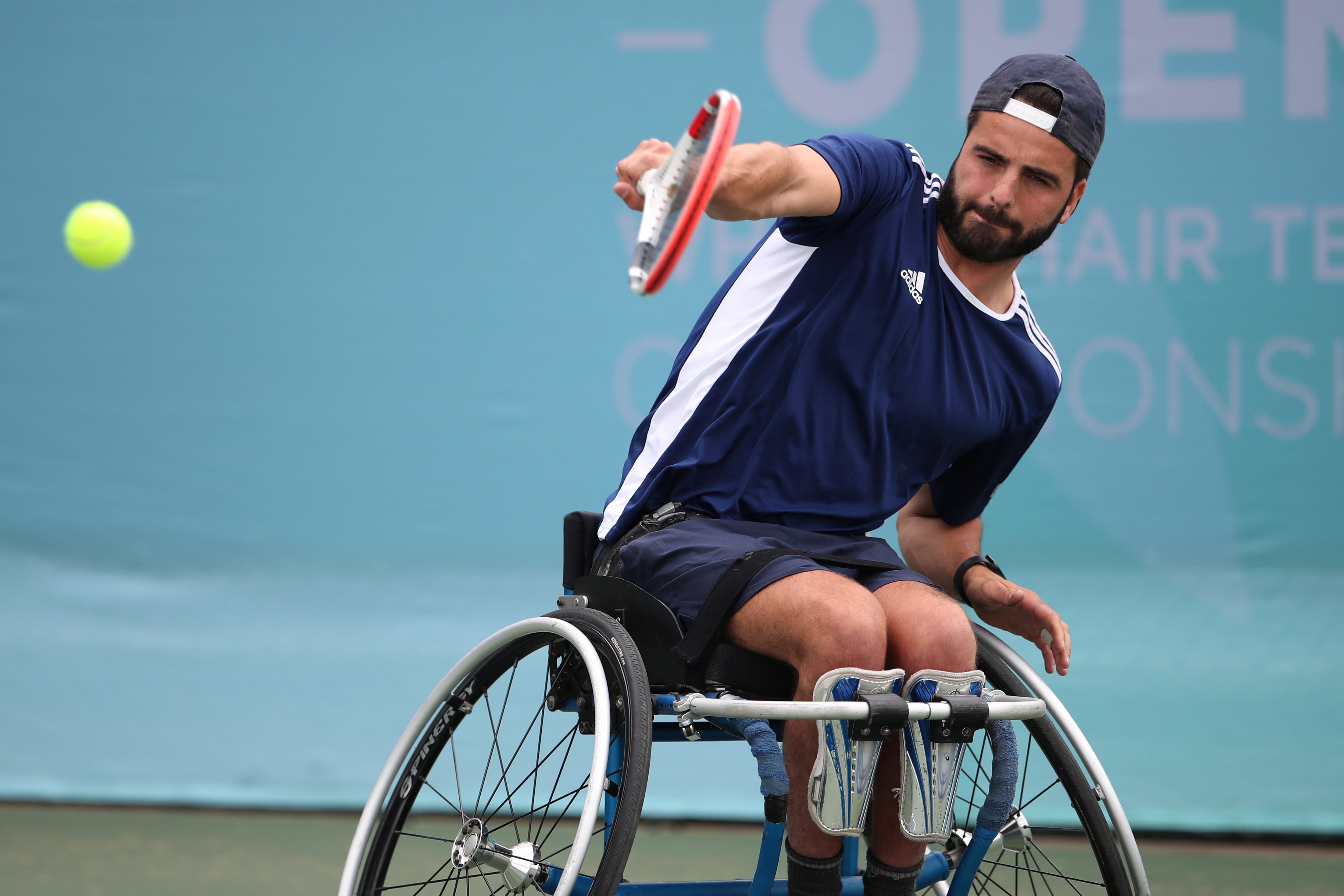 Pelayo Novo Garcia, durante el British Open de silla de ruedas.