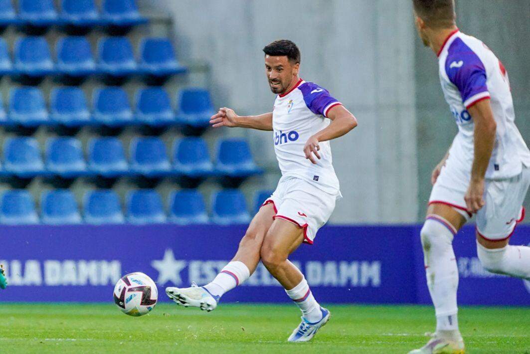 Javi Muñoz durante el encuentro en Andorra