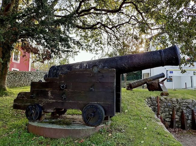 Cañón que se conserva en el Museo de la Real Fábrica de Artillería de La Cavada.