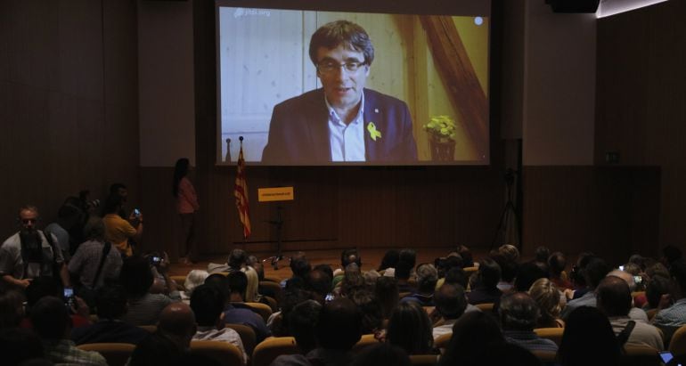 Puigdemont intervé a l&#039;acte de presentació de La Crida Nacional per la República