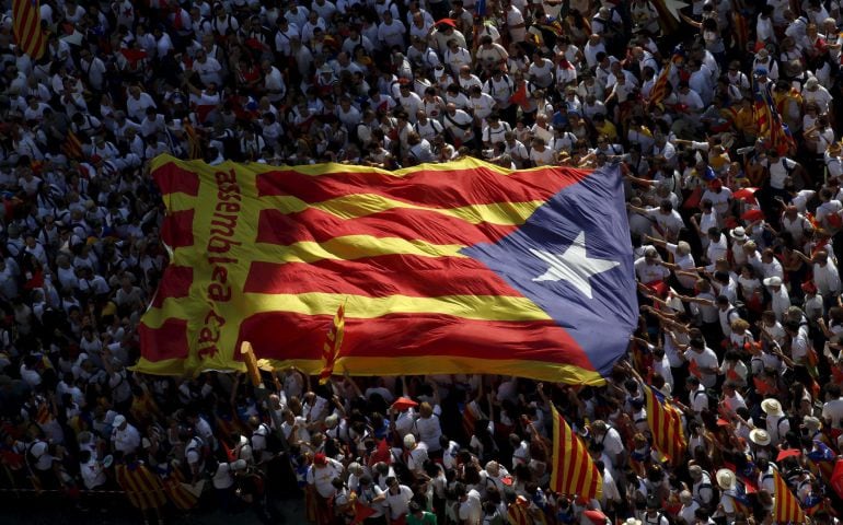 Imagen de la Diada de Catalunya en una de sus últimas celebraciones.