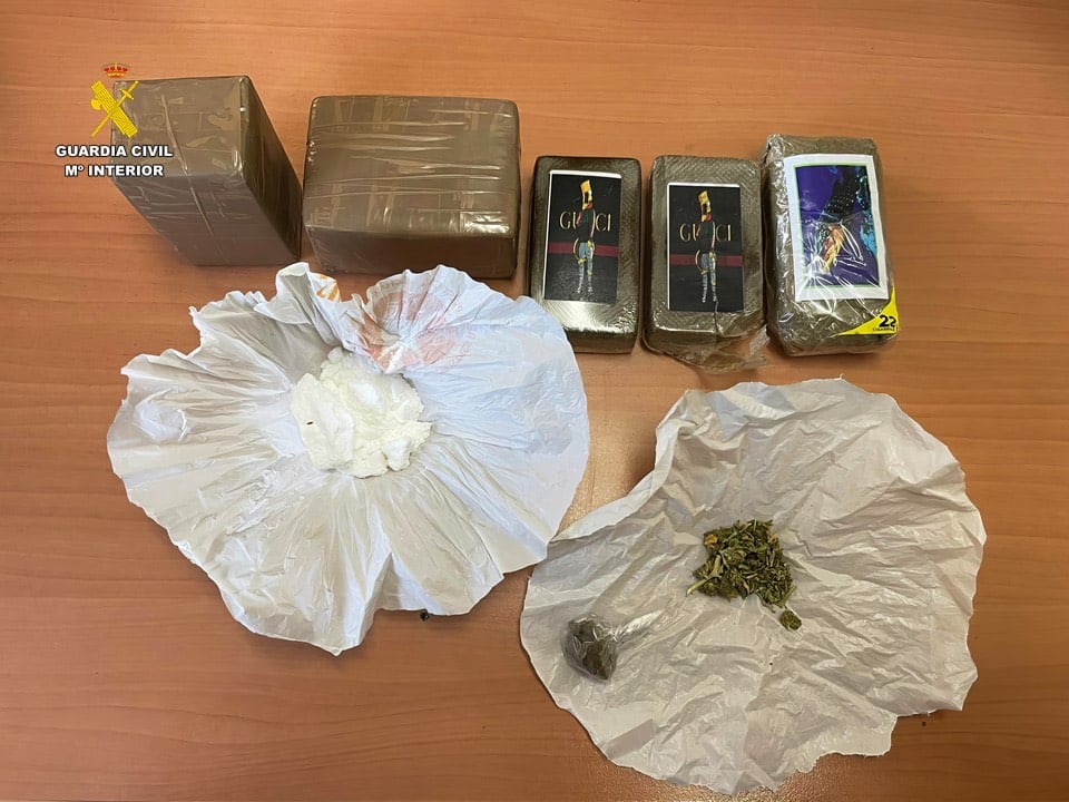 Imagen de la droga incautada en Albacete