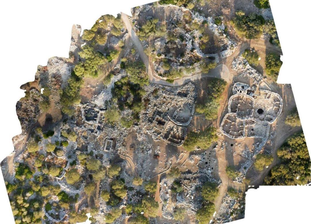 Imatge aèria de la zona excavada.