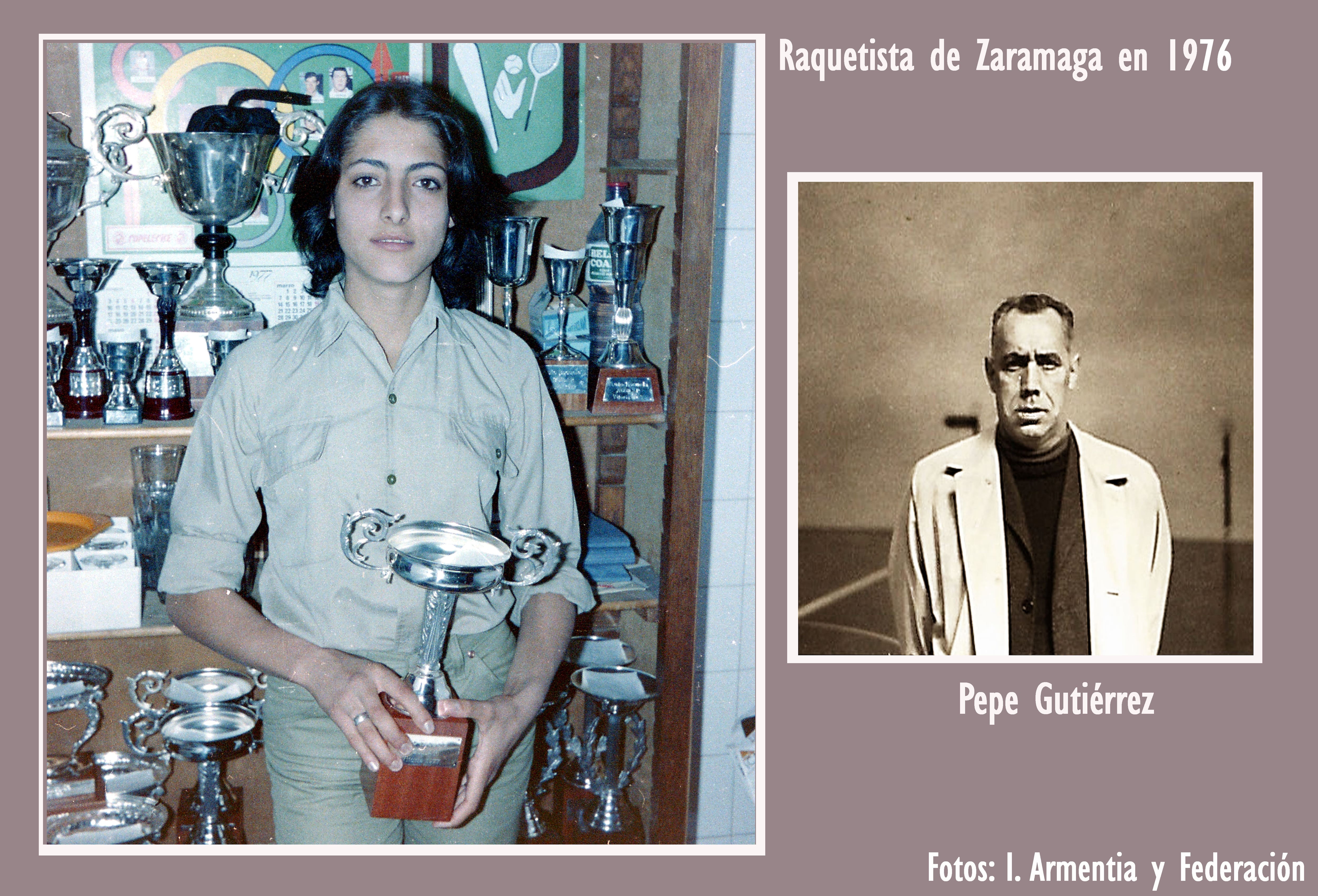 Raquetista de Zaramaga y Pepe Gutiérrez