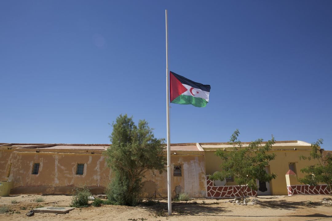 Banderas en los campamentos de refugiados saharauis.