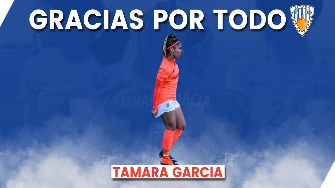 Cartel de despedida de Tamara García