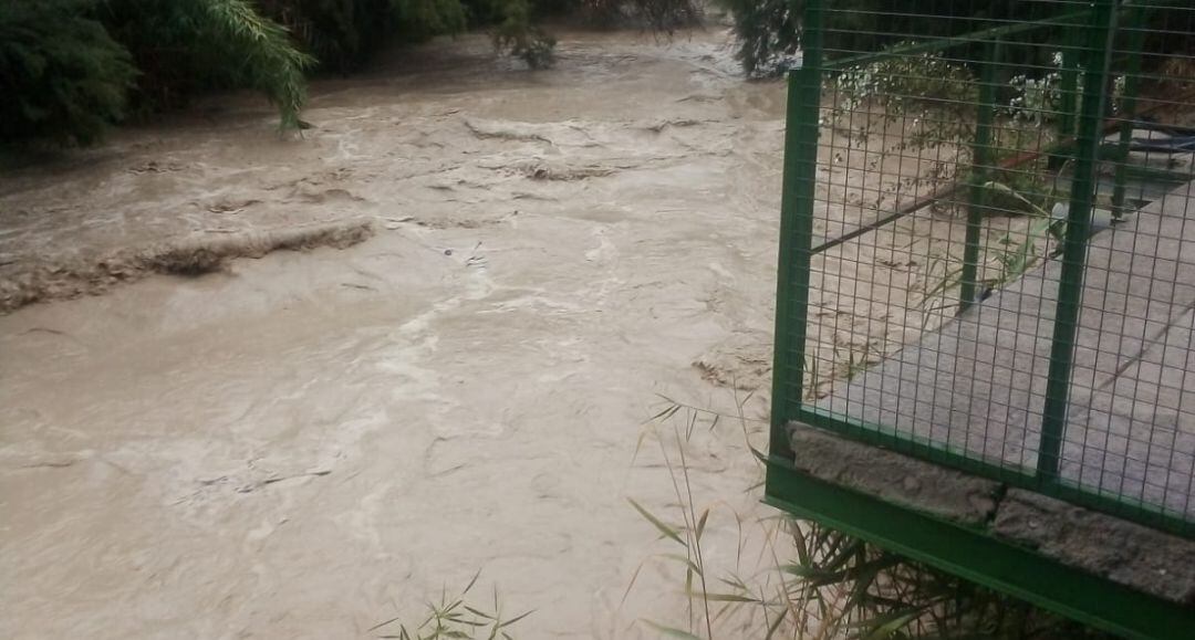 Río Guadalbullón a su paso por La Guardia de Jaén este viernes.