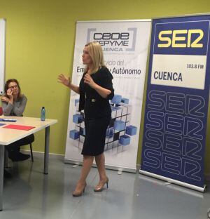 Ana López Ballesteros, durante su intervención