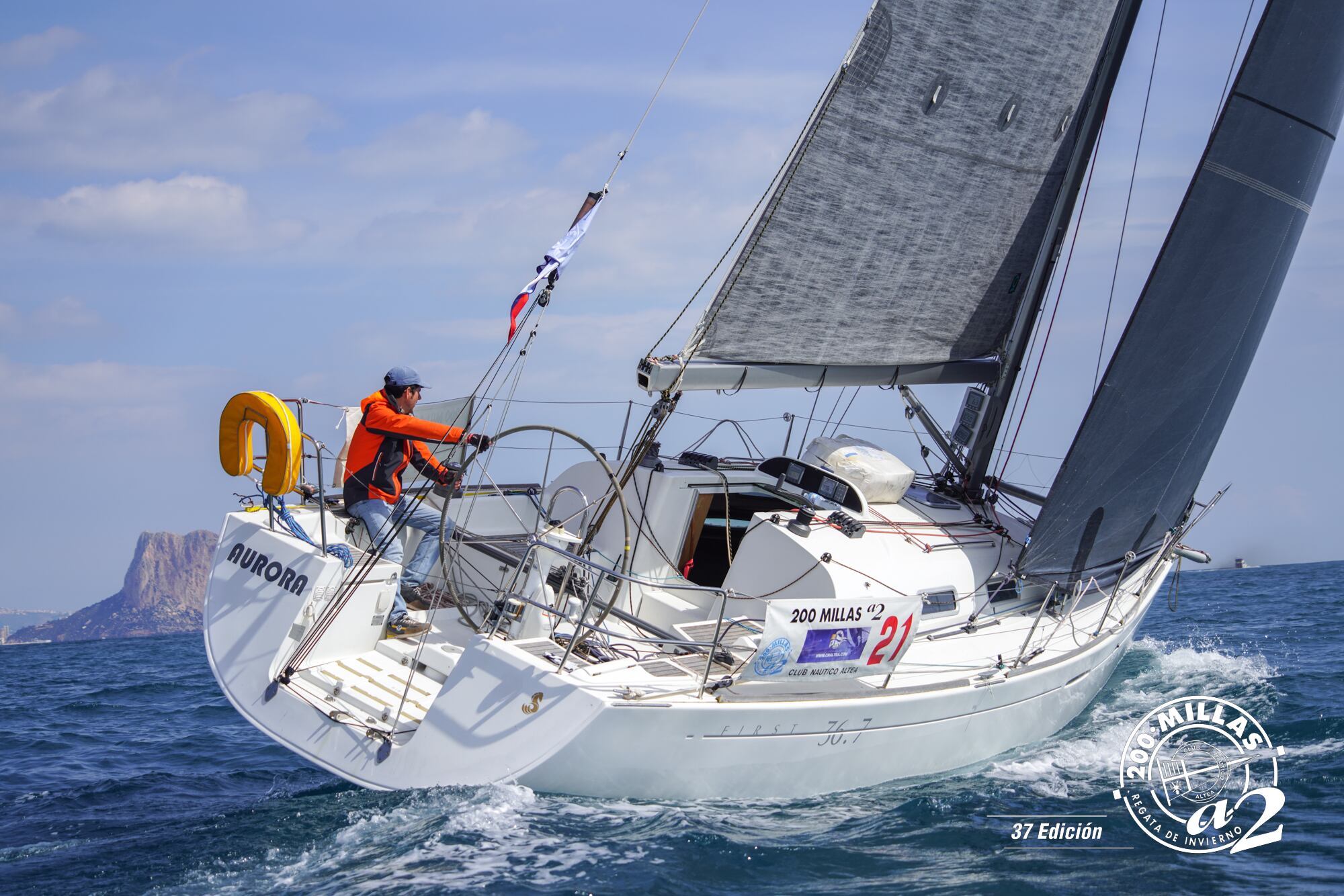 Imagen de uno de los participantes en la regata de Altea