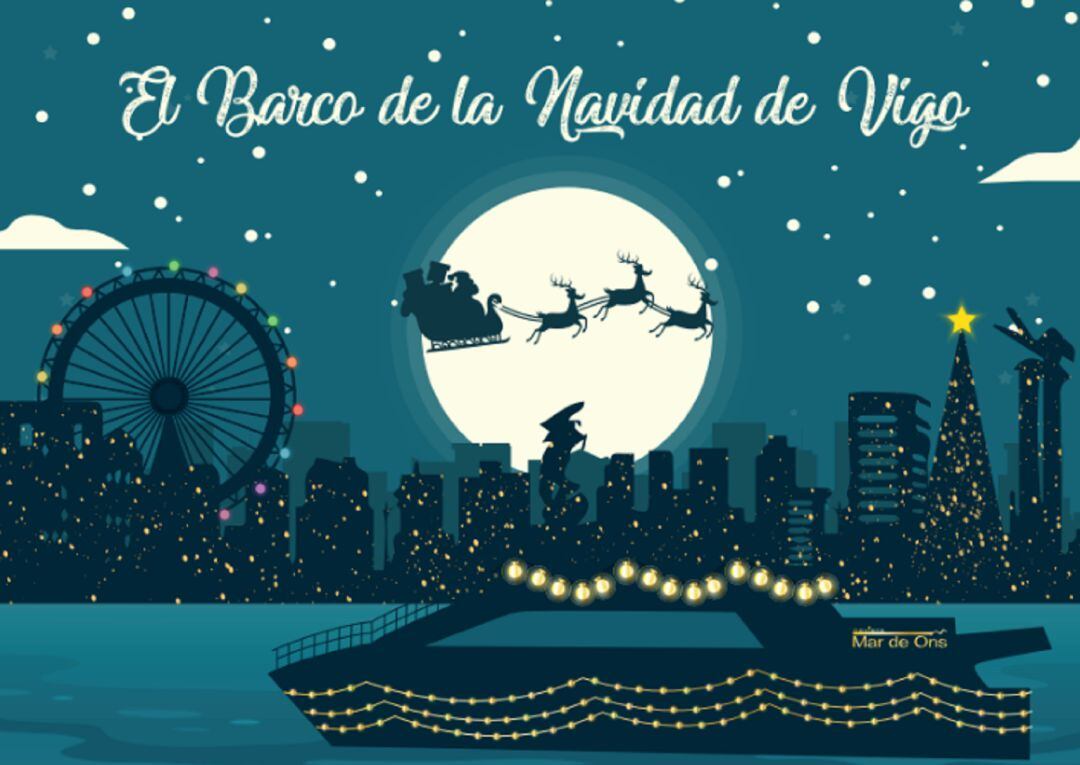 El barco de la navidad de Vigo
