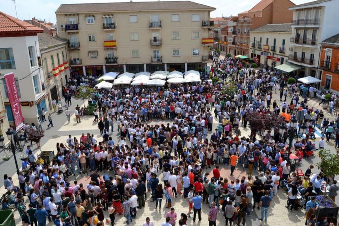 Foto de archivo de la Plaza de Calzada de Calatrava durante Las Caras