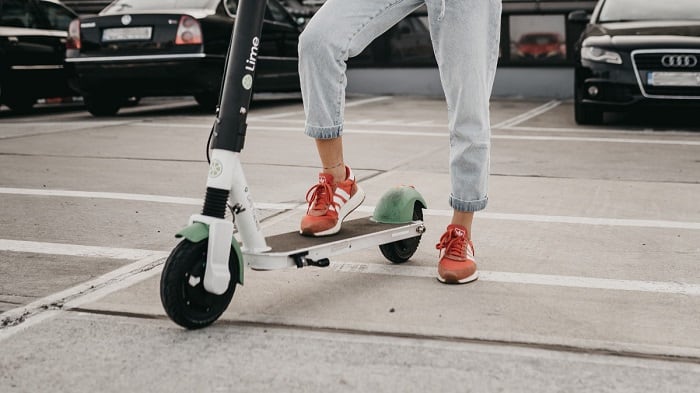 Un patinete eléctrico