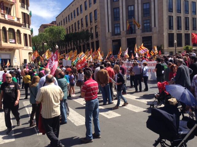 Poca gent a la concentració a Tarragona