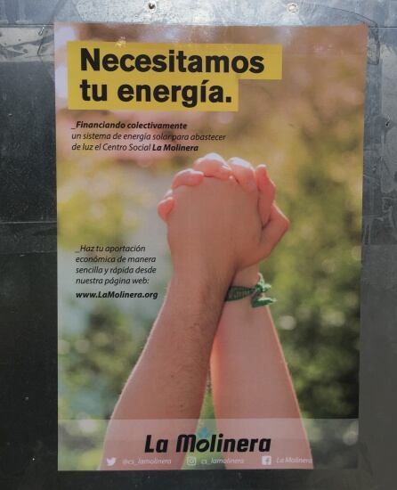 Imagen del cartel en el que piden ayuda a la población de Valladolid