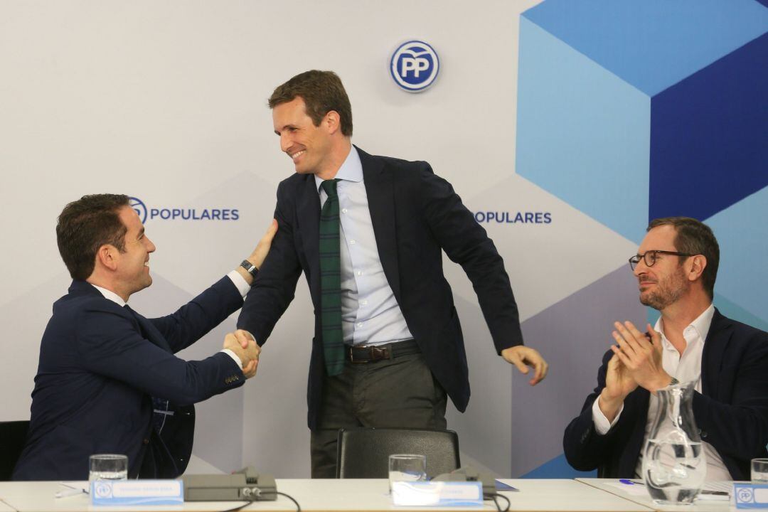 Pablo Casado, en la reunión de secretarios generales y autonómicos 