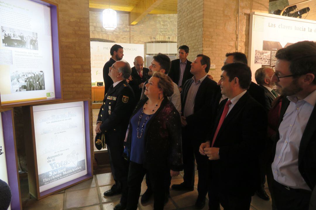 Inauguración exposición 40 años ayuntamientos democráticos.